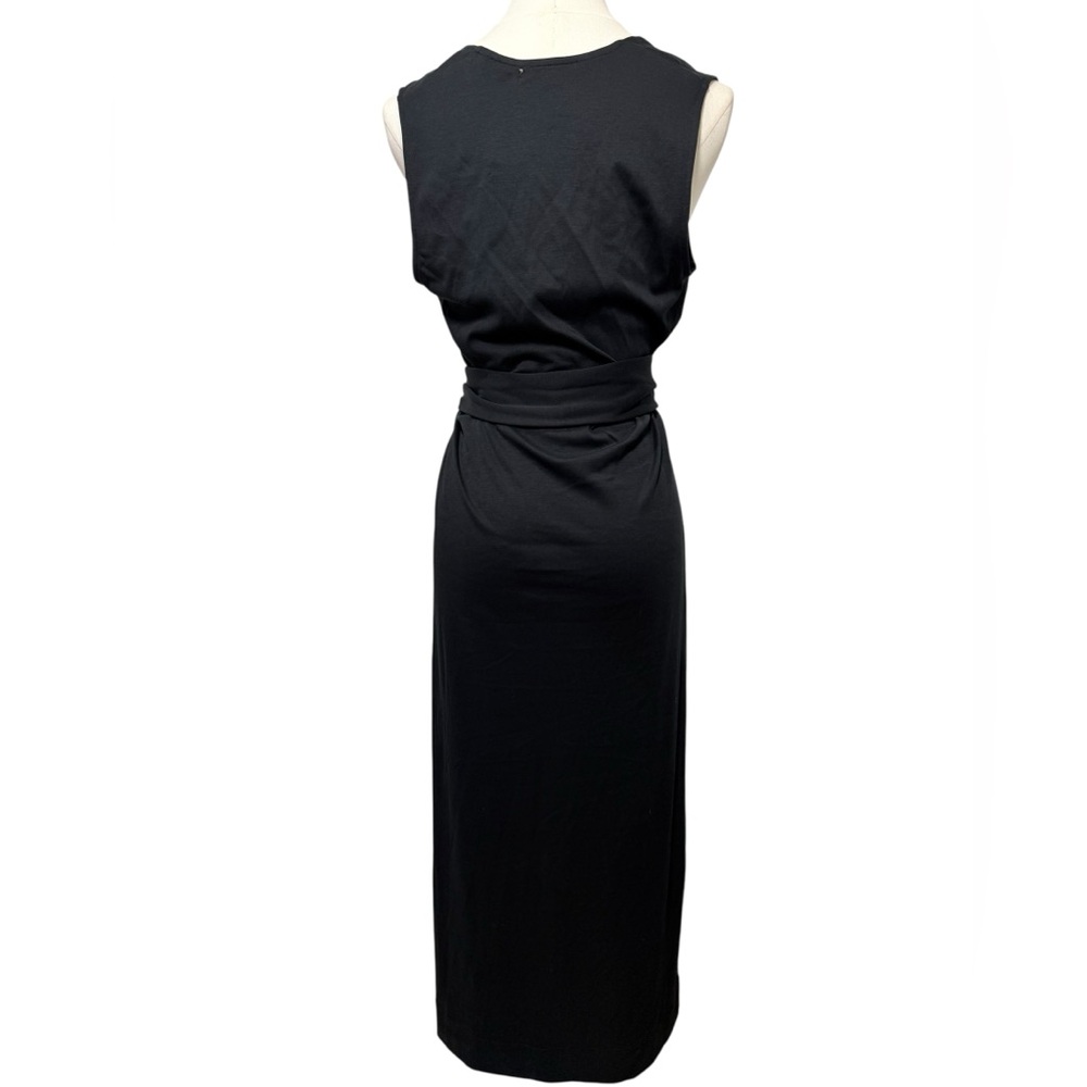 NWT - Vince Square Neck Pima Cotton Midi Dress in Black Size Small (Flaw) - Picture 6 of 12